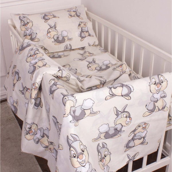 Фото - Комплект постельного белья детский MirSon Бязь 20-0022 Rabbit Gray 110х140 (2200010265101)